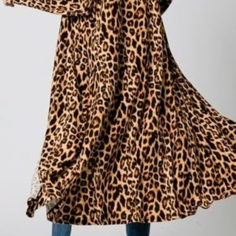 LAST ONE Sale Priced Animal Print Cardigan Kimono - Picture 4 of 4